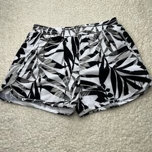 Old Navy Active Go Dry Black White Print Running Shorts XL 14
